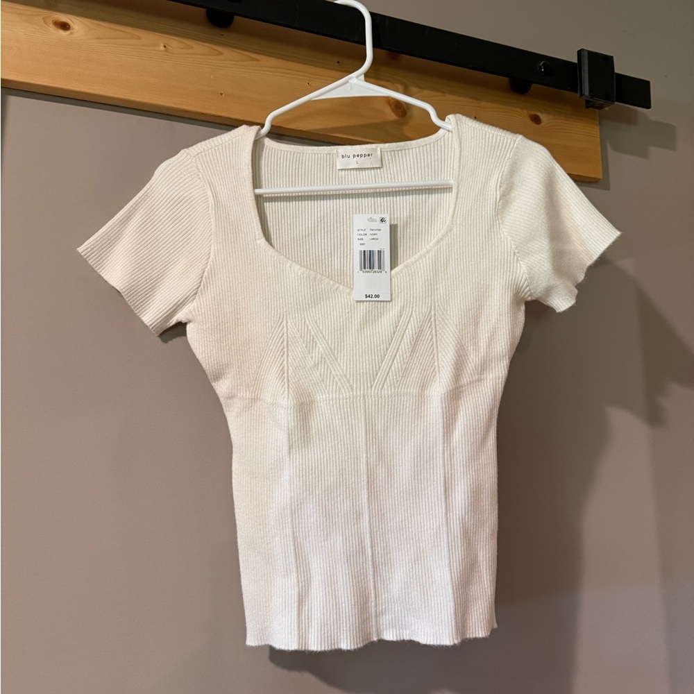 NWT white fashion top